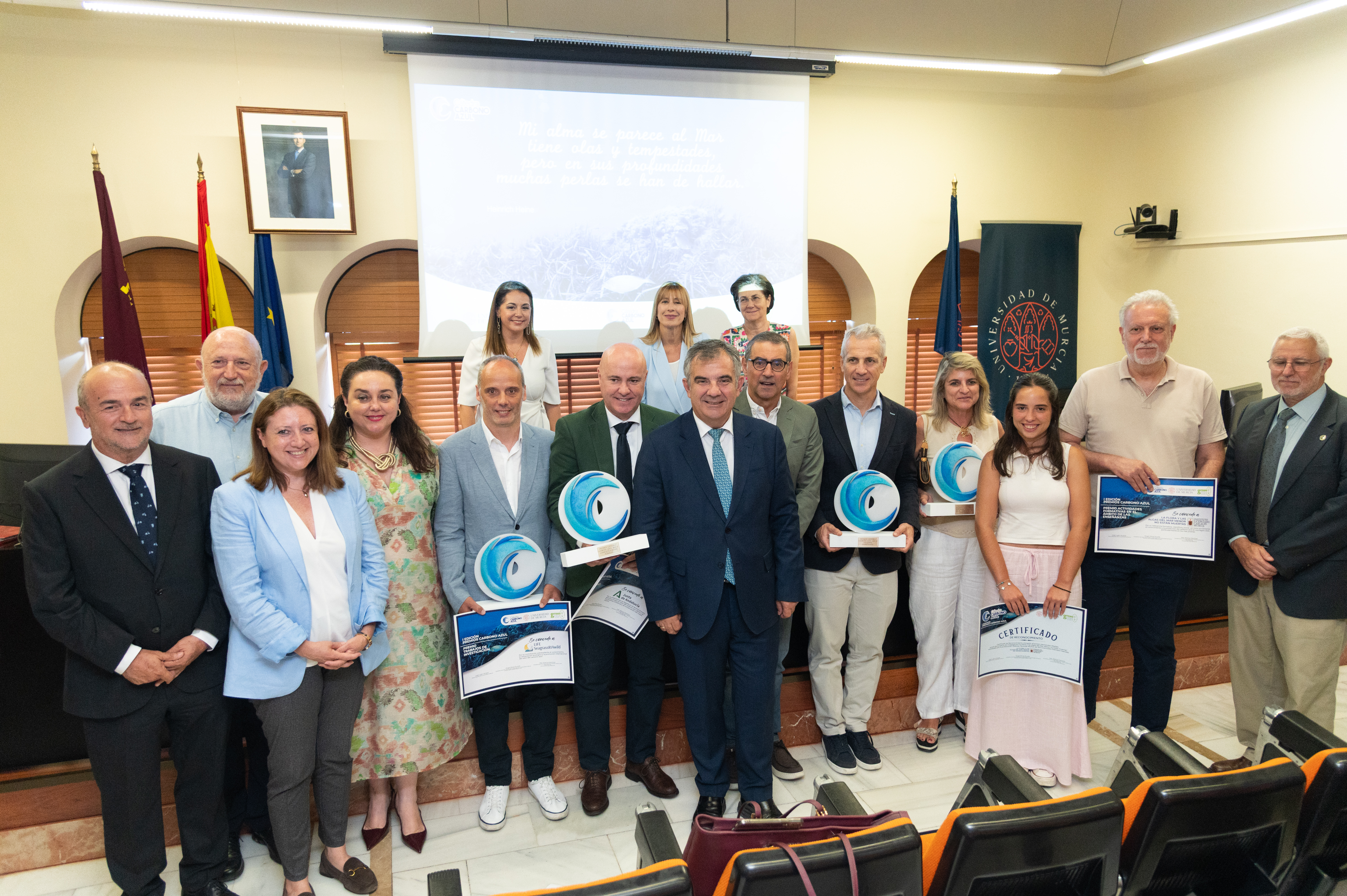 La Cátedra de Carbono Azul de la Universidad de Murcia reconoce el compromiso con los ecosistemas marinos de Red Eléctrica con el primer premio Iniciativa Empresarial. La Cátedra de Carbono Azul de la Universidad de Murcia reconoce el compromiso con los ecosistemas marinos de Red Eléctrica con el primer premio Iniciativa Empresarial.