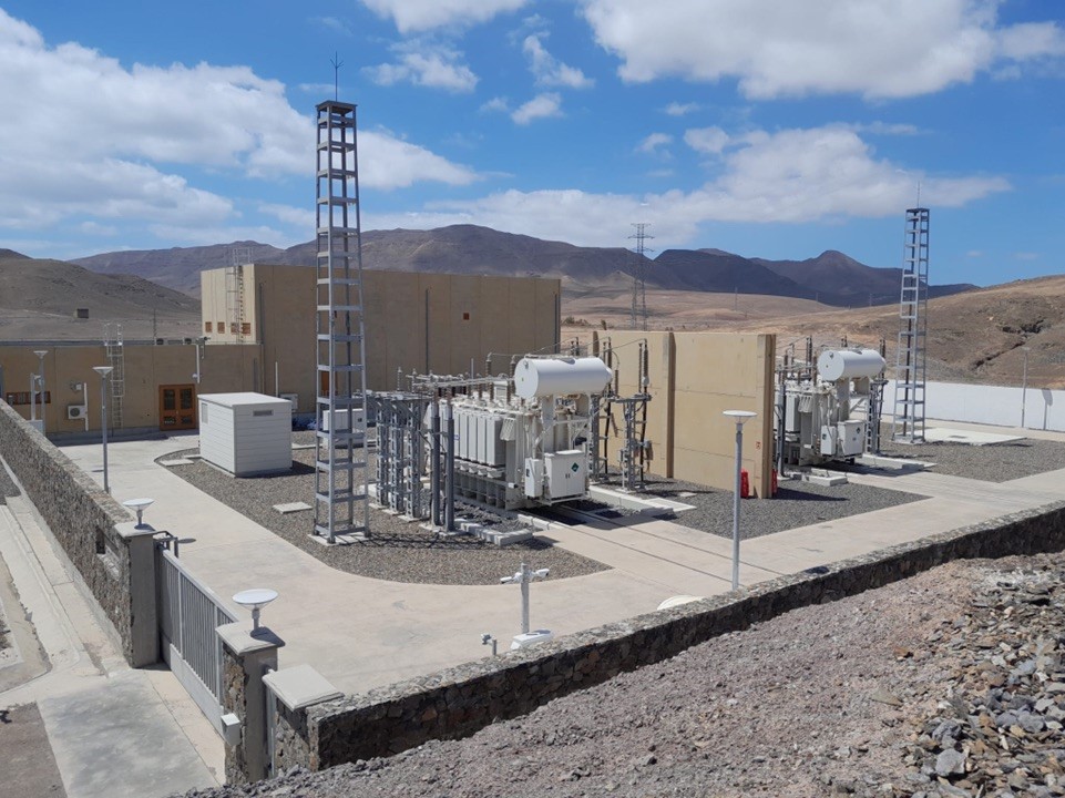 Subestación de Red Eléctrica en Fuerteventura