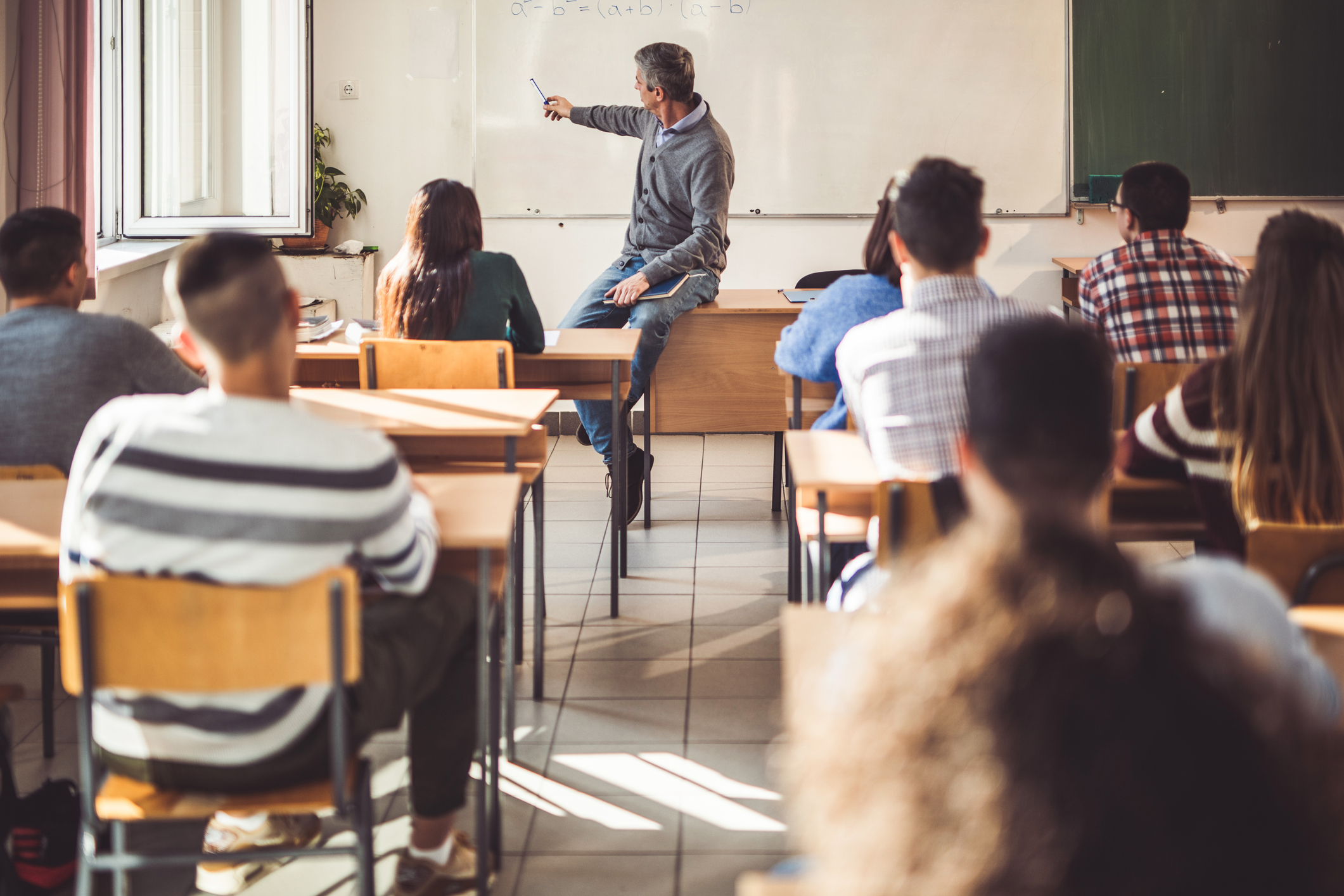 Aula con alumnos