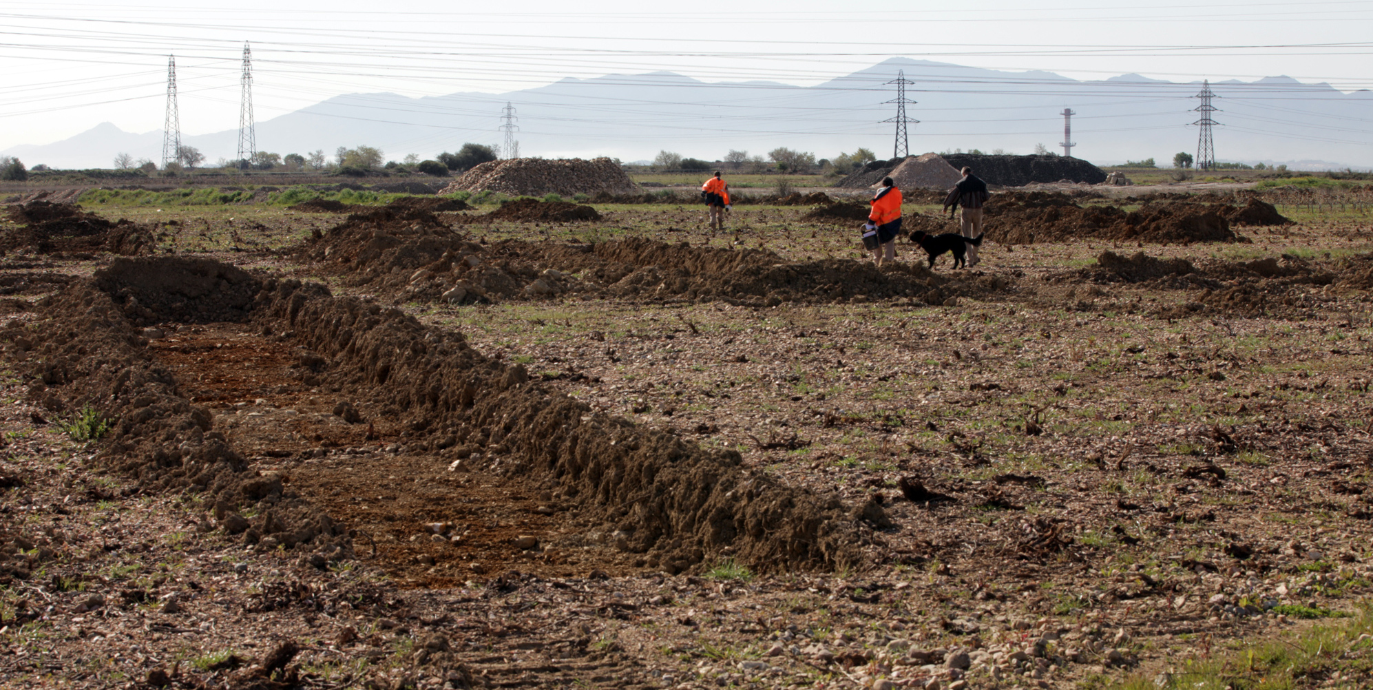 Obras para el soterramiento del cable eléctrico