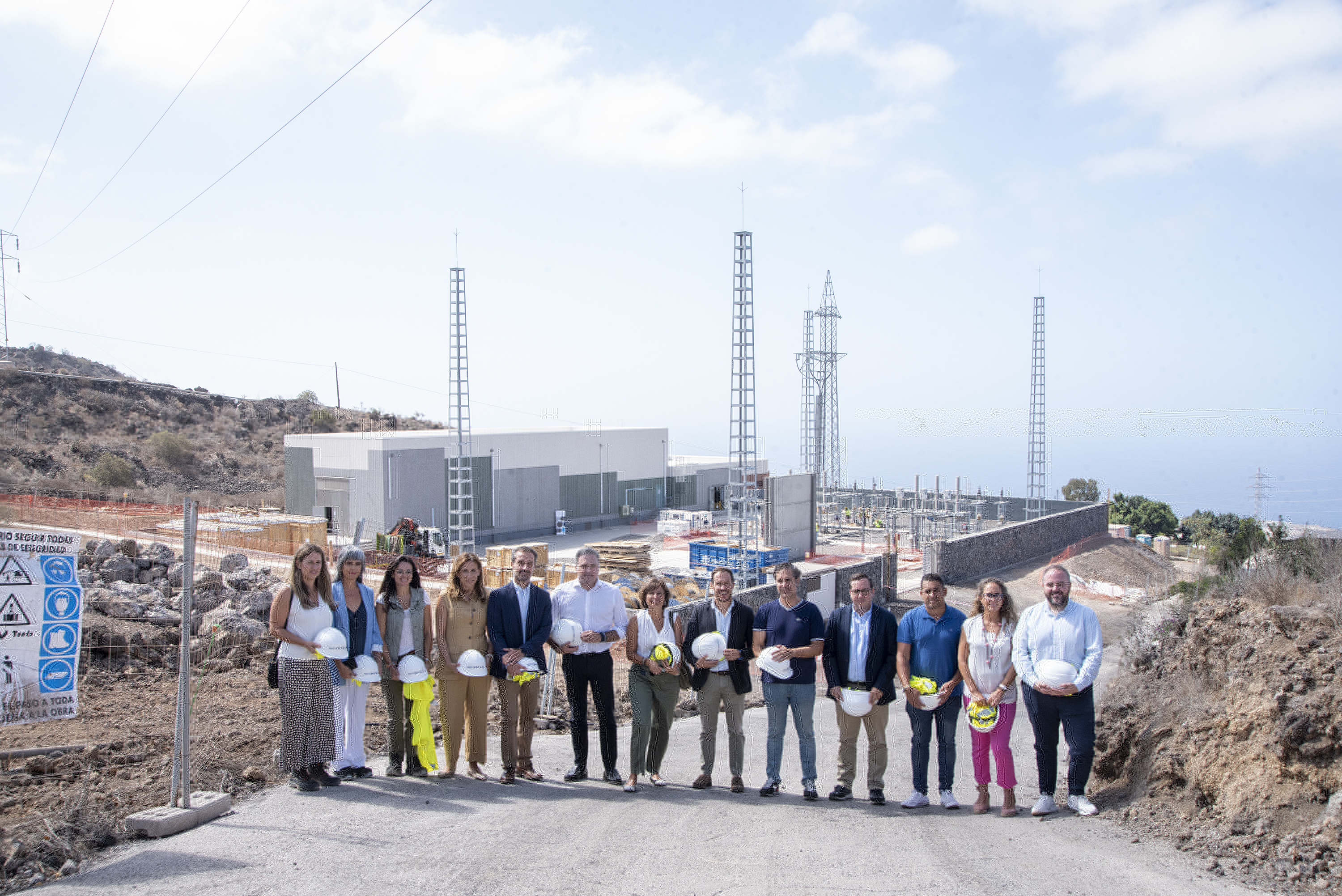 Visita a las obras de la nueva subestación eléctrica de Chio