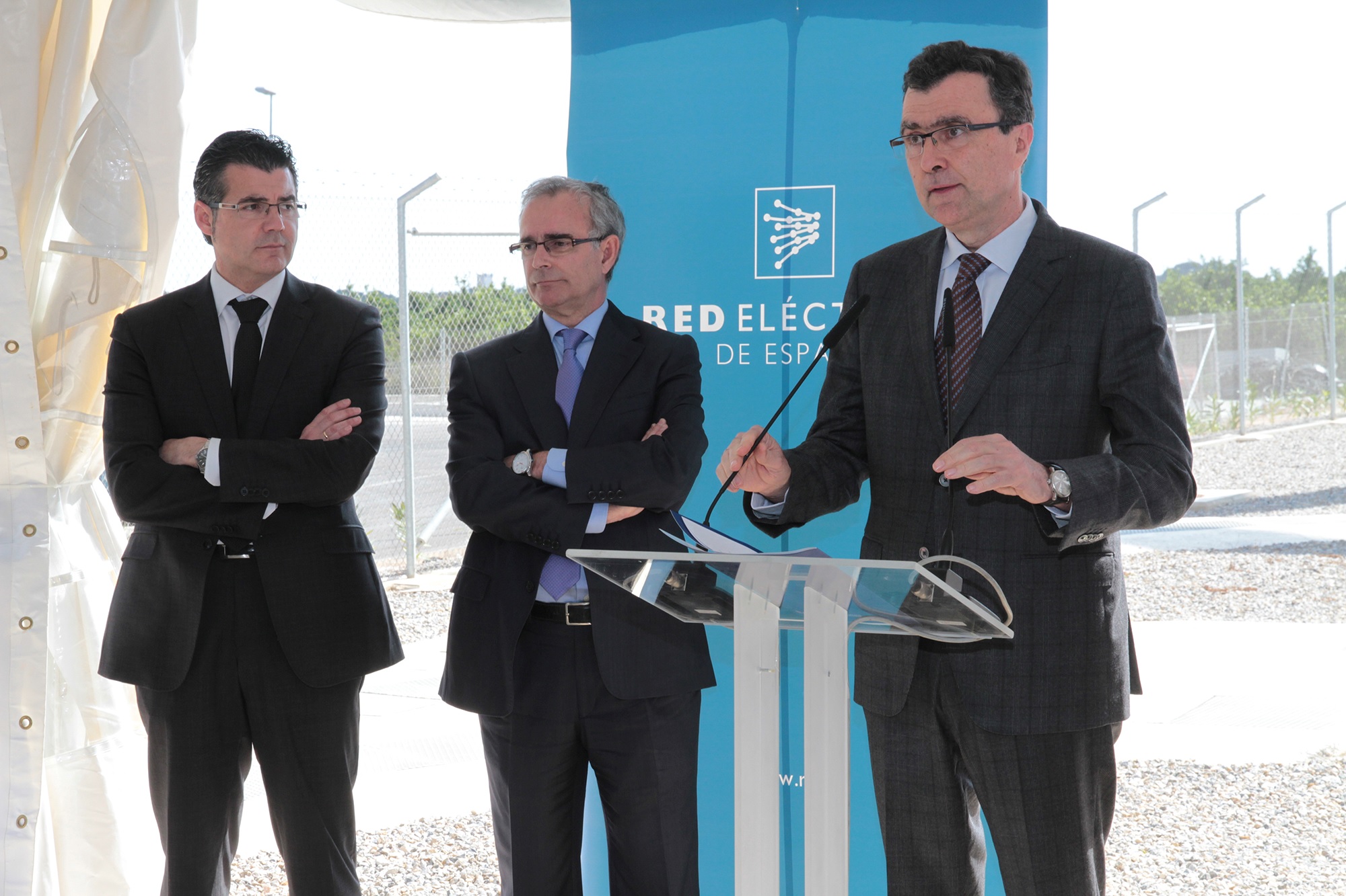 José Ballesta Germán en el acto de inauguración