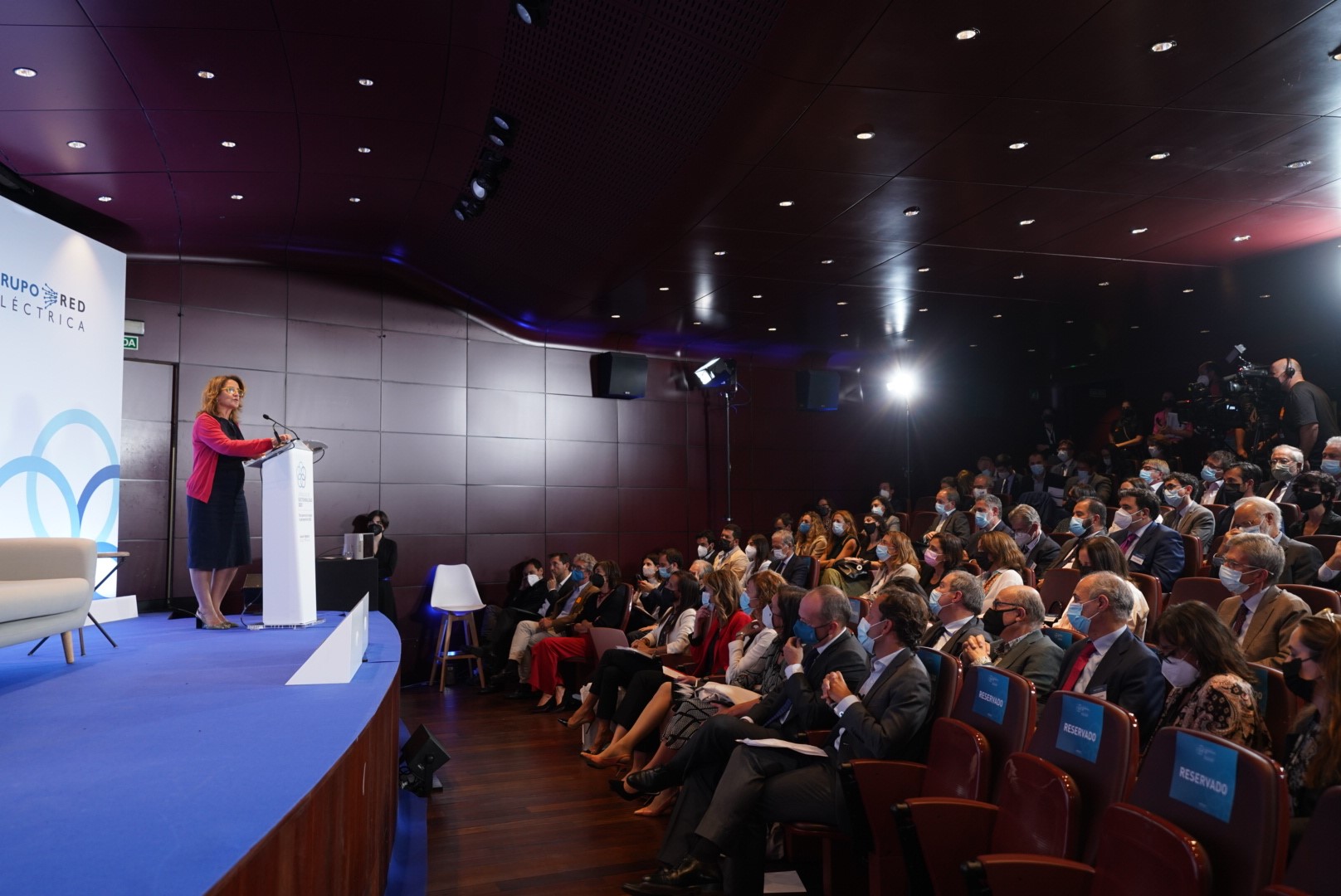 The minister for Ecological Transition and the Demographic Challenge, Teresa Ribera, at the opening session.