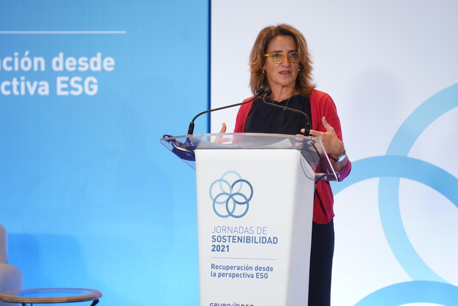 Teresa Ribera, third vice-president of the central government of Spain.