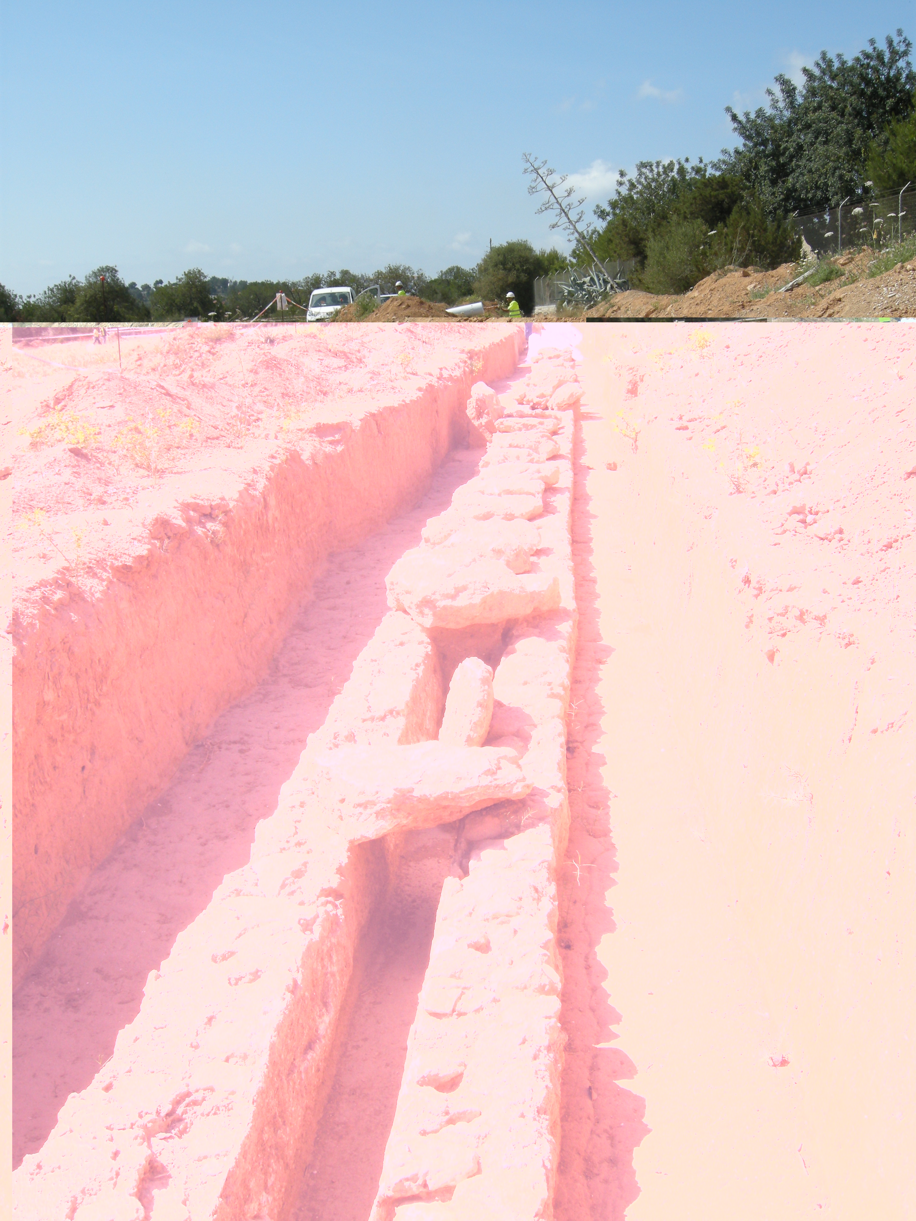 Yacimientos arqueológicos en Can Malat (Ibiza)