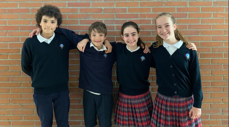 El equipo ganador en 1º de ESO, del Colegio San Cernin.