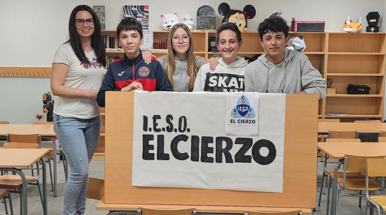 Los ganadores de 2º de ESO, del IESO El Cierzo.