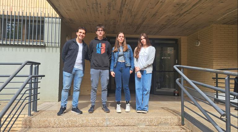 El equipo ganador en 3º de ESO, el Colegio Santa María Marianistas de Logroño 