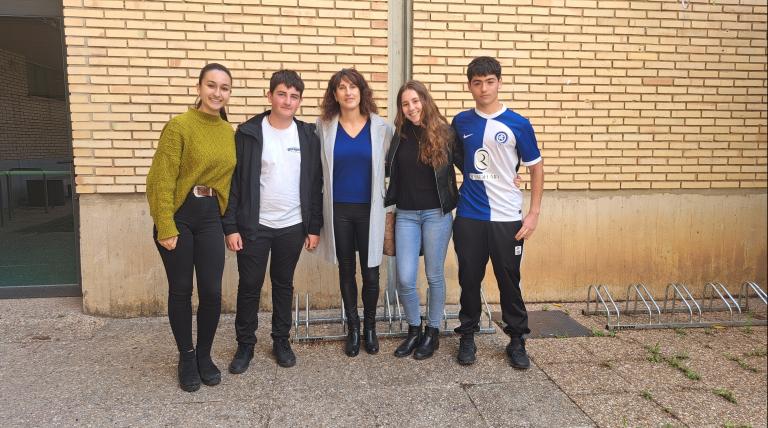 El equipo ganador en 4º de ESO, el IES Marco Fabio Quintiliano de Calahorra 