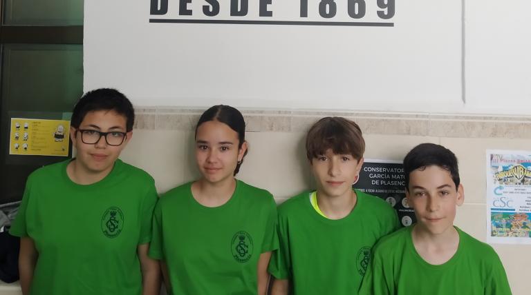 Alumnos del Colegio San Calixto de Plasencia, ganadores de 1º de la ESO de la final de Extremadura