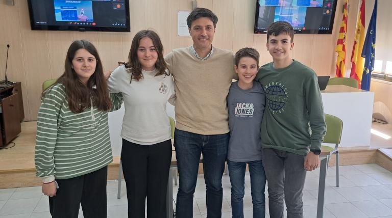 Los ganadores en la categoría de 3º de ESO, del Colegio FEC Nuestra Señora del Carmen, de Zaragoza.