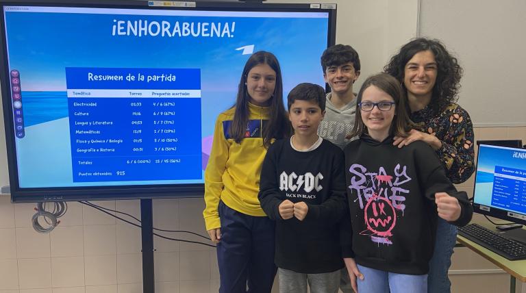 El equipo del IES Corvera de Asturias que ha ganado en 1º de ESO