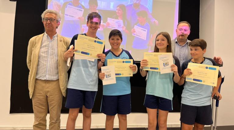 Los ganadores de 1º ESO, del Colegio La Inmaculada.