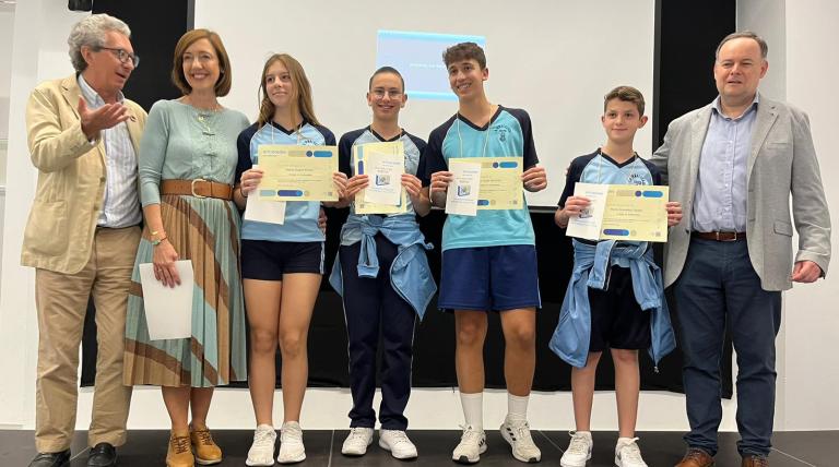 Equipo ganador de 2º ESO, del Colegio La Inmaculada.