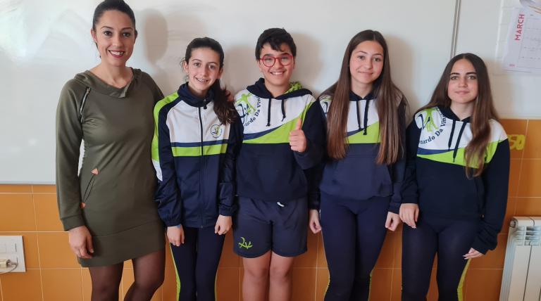 El equipo ganador de 2º de ESO, del Centro Bilingüe Concertado Leonardo da Vinci, de Los Belones.