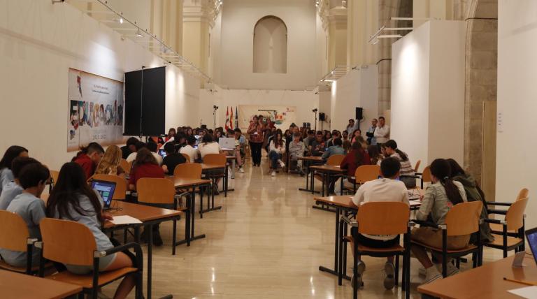 Momento de la celebración de las olimpiadas entreREDes en Valladolid.