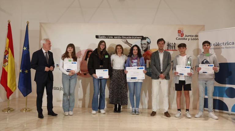 IES Marqués de Lozoya, de Cuéllar (Segovia), ganadores en la categoría de 2º ESO.