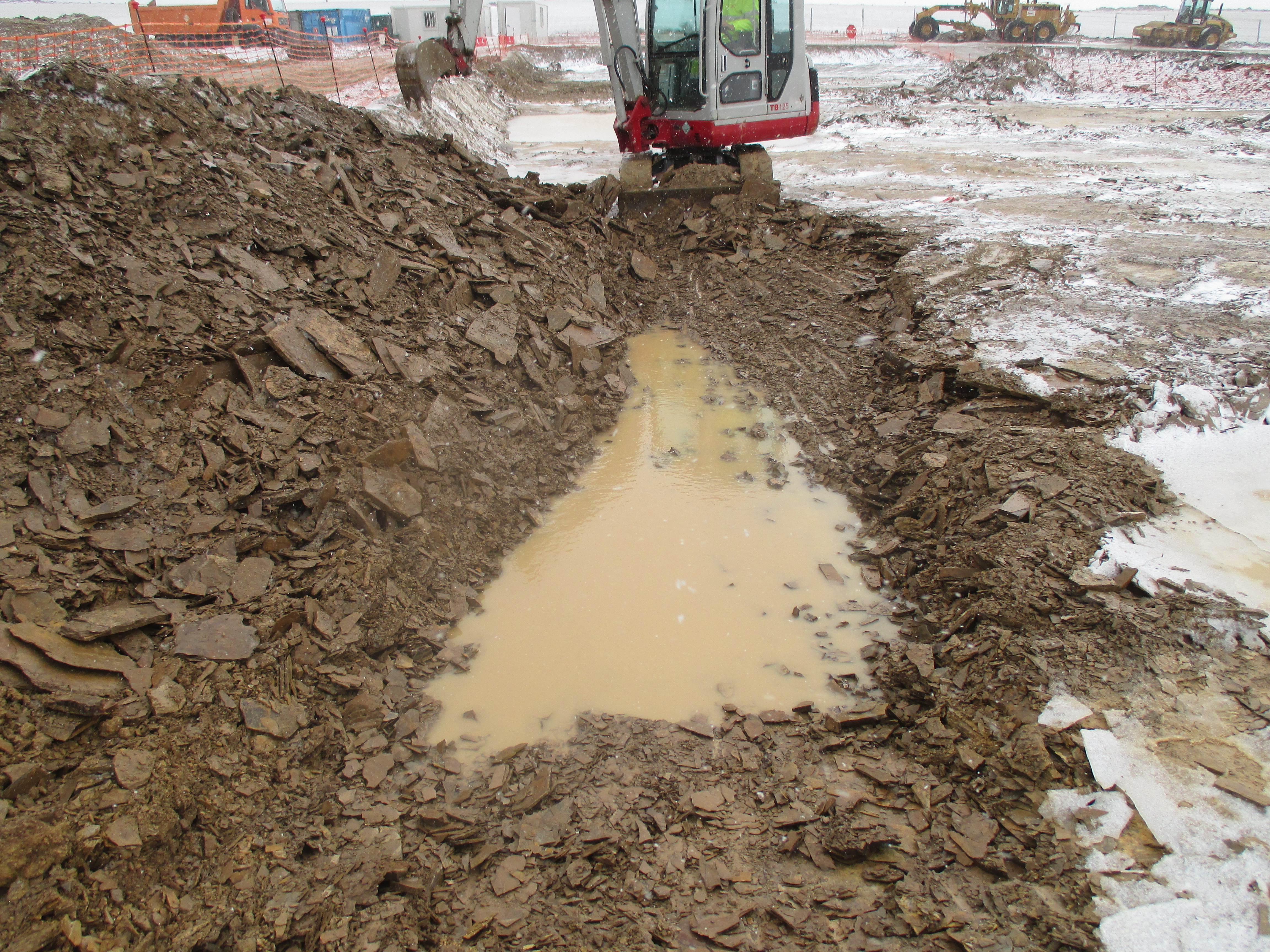 Start of the trench to understand the geometry and structure of the site