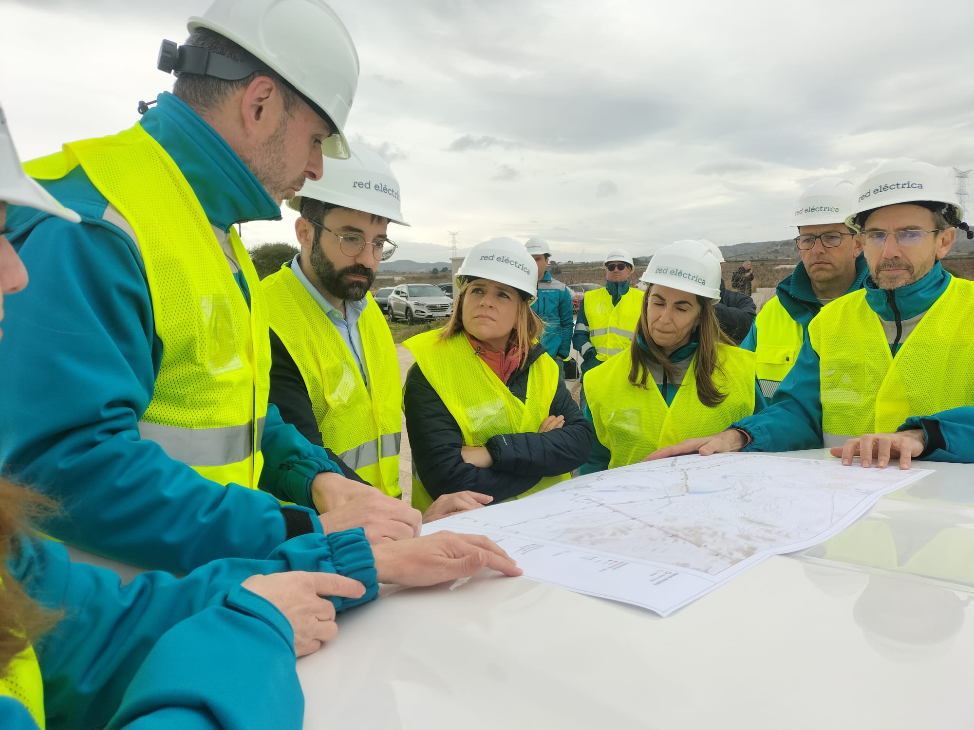 Visita de Joan Groizard a los trabajos de recuperación de apoyos.