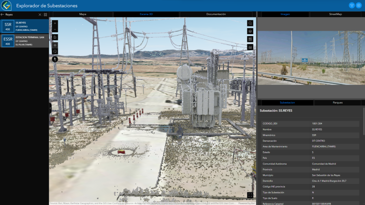 Explorador de subestaciones de San Sebastián de los Reyes