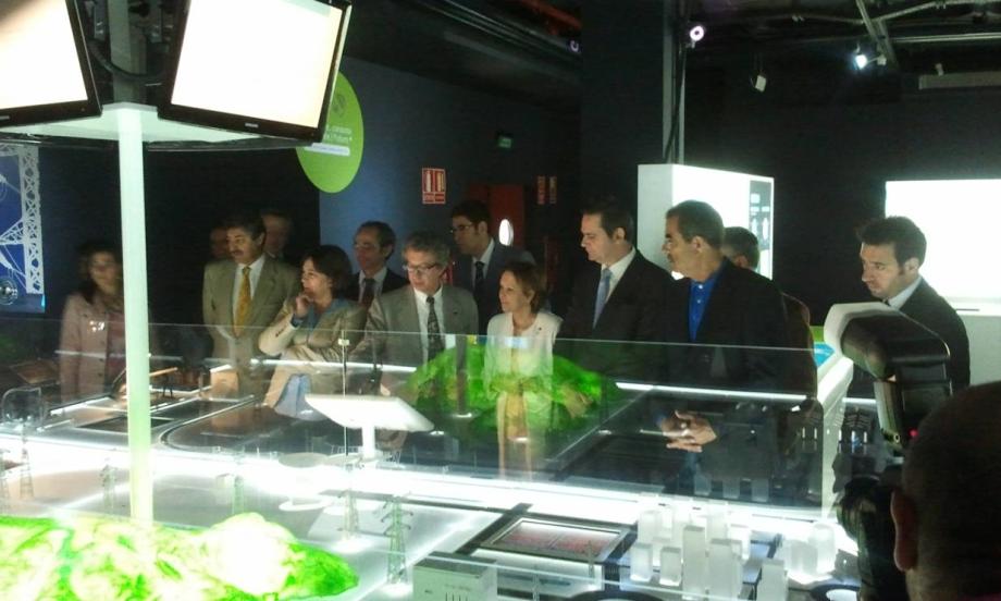 Scale layout of the electricity system Display model of the electricity system during the inauguration.