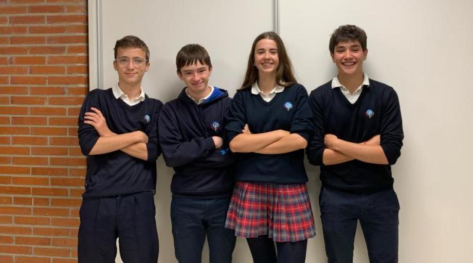 El equipo ganador en 4º de ESO, del Colegio San Cernin. El equipo ganador en 4º de ESO, del Colegio San Cernin.
